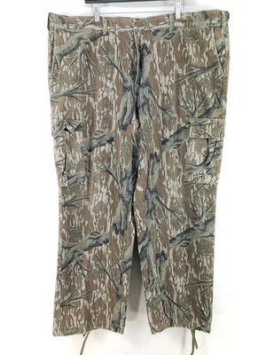 Vintage Mens XXL Quite Camouflage Fleece Cargo Hunting Pants - Image 1 of 4