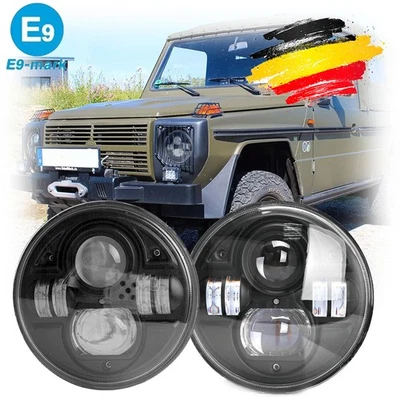 Paar E9 LED Scheinwerfer Plug and Play für PUCH G G-Klasse 250 GD Wolf W460  - Bild 1 von 4