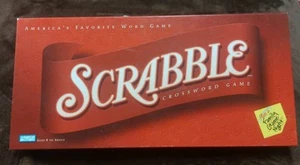 Vintage Parker Brothers Hasbro Scrabble Crossword Game 2001 Wooden Tiles & Racks - Picture 1 of 7
