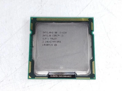 Lot of 5 Intel Core i5-650 3.2 GHz 2.5GT/s LGA 1156 Desktop CPU Processor SLBTJ - Image 1 of 4