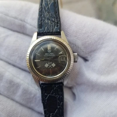 Reloj automático vintage Delma of Switzerland GT para dama montre relojes orologio Foto 1 de 4