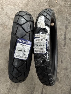 OFFERTA COPPIA GOMME NUOVE 90/90-21 130/80-17 METZELER TOURANCE DOT 2022 - Imagen 1 de 2