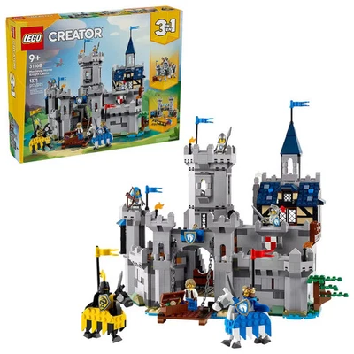 LEGO Creator 3-in-1 Mittelalterliche Pferderitterburg 31168 Bausatz (1371 Teile - Bild 1 von 4