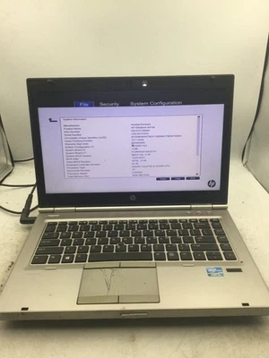 HP ELITEBOOK 8470P - BOTAS A LA BIOS - INTEL I5 3230M - 4GB RAM - LEER DESCRIPCIÓN -BB Foto 1 de 4