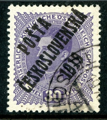 Checoslovaquia 1919 Semipostal Scott #B10 VFU M629 Foto 1 de 4