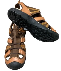 Camel Crown Herren braun/hellbraun Sandalen neu Gr. 12 Wandern und Wasser mit geschlossener Zehe - Bild 1 von 10