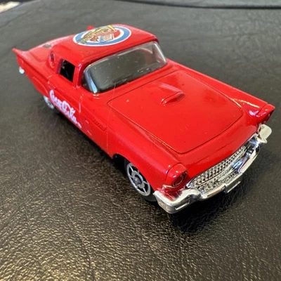 1997 MAJORETTE '57 FORD THUNDERBIRD COCA COLA 200 SERIES RED LOOSE CAR  - Image 1 of 4