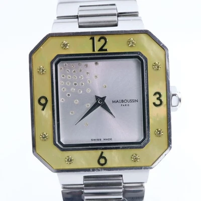 Reloj de cuarzo para mujer Mauboussin Amour Le Jour Se Lève - 8 diamantes, bisel concha Foto 1 de 4