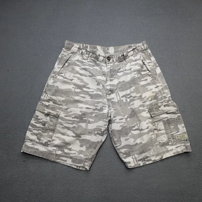 Wrangler Authentic Issue Shorts Men's Size 32? No Tag Gray Camo Cargo Ripstop - Image 1 of 4