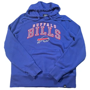 Buffalo Bills NFL '47 Brand Royal Double Decker Headline Men's Pullover Hoodie M - Picture 1 of 6