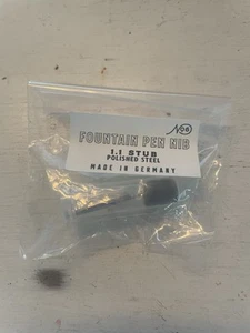 No. 6 Fountain Pen NIB 1.1 Stub Polished Steel Made in Germany - Picture 1 of 2