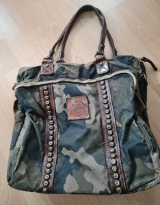 CAMPOMAGGI Leather Canvas Nieten camouflage - Bild 1 von 12