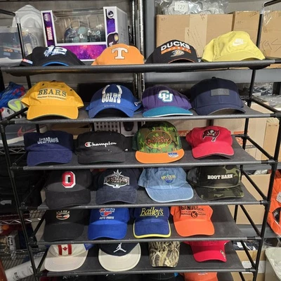Reseller Hat Lot of 40 Hats Caps Wholesale Bulk Sports MLB NCAA Vintage Resale - Image 1 of 4