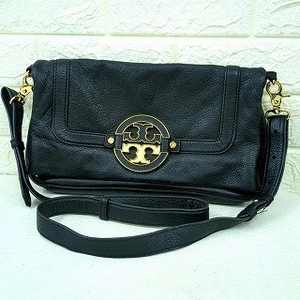 Tory Burch 2Way Shoulder Bag Black Leather B Rank - Picture 1 of 20