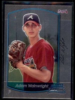 Bowman Chrome Draft Picks & Prospects 2000 Adam Wainwright RC #93 Atlanta Braves Foto 1 de 2