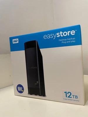 Western Digital easystore 12TB, External Hard Drive (WDBAMA0120HBK-NESN) - Image 1 of 4