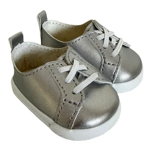 Scarpe da tennis americane ragazza argento sneakers mocassini pronti da incasso - Foto 1 di 6