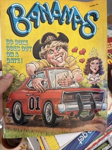 BANANAS NO 45 SAM VIVIANO COVER 1981 DUKES OF HAZARD POSTER INCLUDED - Picture 1 of 10