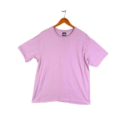 Stussy Basic Tee Pigment Dyed Fashion Shirt Purple Lilac Men Large Skate Hip Hop - Image 1 of 4