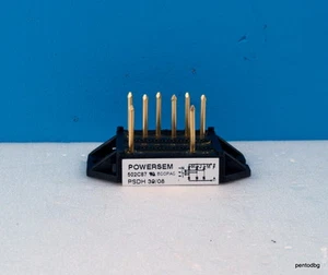 PUENTE RESTIFICADOR TRIFÁSICO PSDH 39/08 39A 800V PINES DORADOS RARO - Imagen 1 de 4