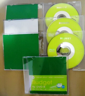 5x Mini DVD Rohlinge, 1,4 GB, Ø 8 cm, beschreibbar, inkl. Hüllen,  NEU & OVP - Bild 1 von 4