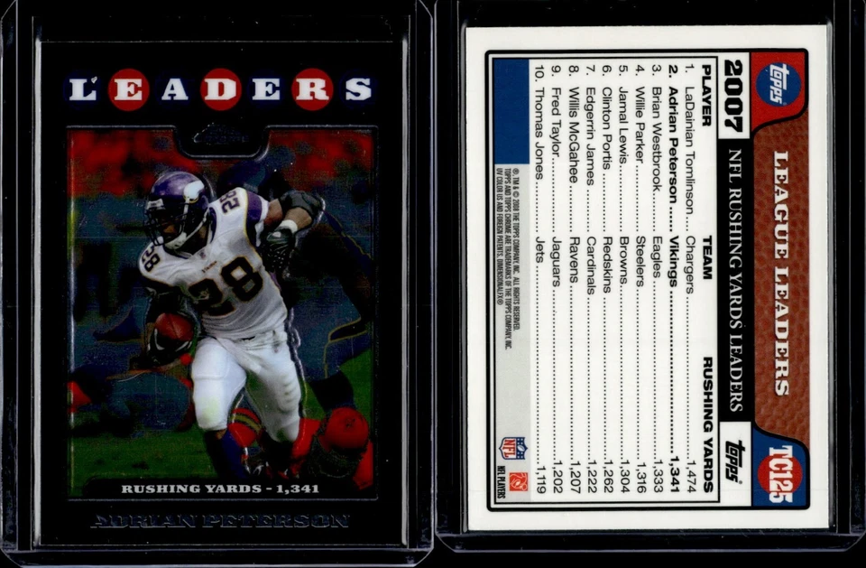 2008 Topps Chrome Refractor #TC125 Adrian Peterson - Image 1 of 1