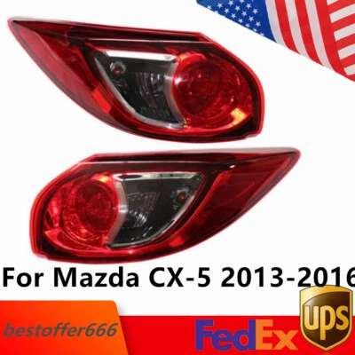 Par de luces traseras para Mazda CX-5 2013-2016 luces traseras exteriores lado conductor y pasajero Foto 1 de 4