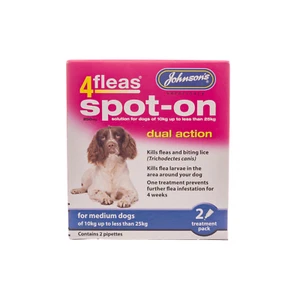 Johnson's 4-Fleas Medium Dog Spot-On Drops - Picture 1 of 3