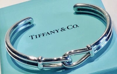 Tiffany & Co. Paloma Picasso Sterling Silver Men's Knot Bangle Cuff Bracelet - Image 1 of 3