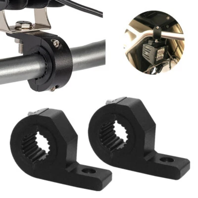 Soporte de abrazadera de montaje de luz de trabajo para motocicleta soportes de tubo soporte de jaula enrollable Foto 1 de 4