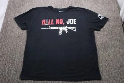 Liberty Apparel "Hell No Joe" AR-15 Camiseta Para Hombre 2XL Negra Manga Corta Trump Foto 1 de 4