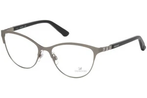 Swarovski Game SW5168 015 Gunmetal Metal Cat Eye Eyeglasses 53-16-135 SK5168 RX - Picture 1 of 4