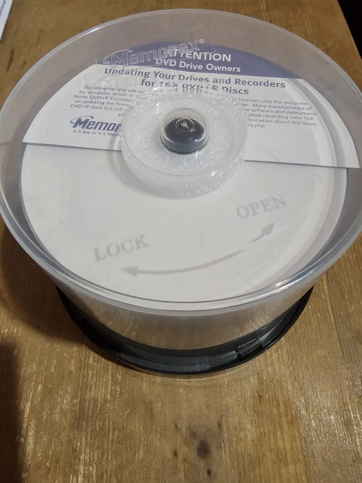 Memorex DVD +R 16x 4,7 GB Druckbar Bulk Geoffnet 50 Stück  - Bild 1 von 1