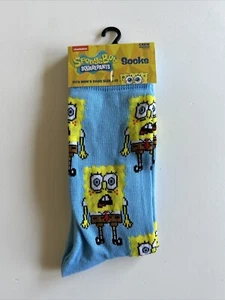 Men Shoe Size 6-12 Crew Socks Spongebob Squarepants - New (1 Pair) - Picture 1 of 3