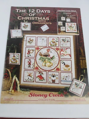 THE 12 DAY OF CHRISTMAS w/ Ornaments Cross Stitch Pattern Booklet Stoney Creek - Image 1 of 3