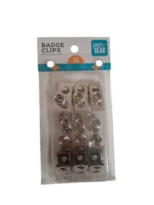 Pack of 12 Badge ID Clips (New In Package) - Picture 1 of 2