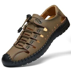 Men's Sandals Comfortable Men Shoes Leather Sandals Outdoor Men Casual Shoes