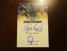 Star Trek Strange New Worlds Season 1 One SNW SANDHU & RAYBURN Dual Autograph