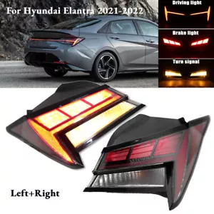 Left&Right LED Tail Light Rear Brake Lamp Outer For Hyundai Elantra 2021-2023 - Picture 1 of 14