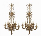 Beautiful, Antique Bronze Louis French Wall Lights