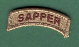 US SAPPER TAB TAN PATCH - Picture 1 of 1