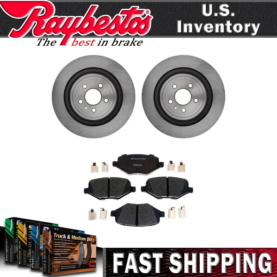 Задние тормозные диски и керамические тормозные колодки с оборудованием для Ford Taurus 2013-2019 годов выпуска - Изображение 1 из 4