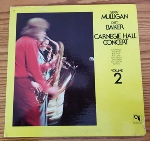 Vintage LP GERRY MULLIGAN/CHET BAKER CARNEGIE HALL Concert Vol 2 VanGelder Promo - Imagen 1 de 5
