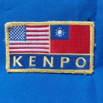 Kenpo USA Flag Karate Martial Arts Patch 4"x 2" Sew On Patch - Image 1 of 4