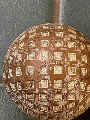Antique Golf Ball Rare GBD ( Golf Ball Developments) Mesh Pattern Ball C1920s - Image 1 of 4