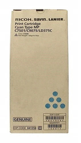 Ricoh 841409, Toner Cartridge Cyan, MP C6501, C7501- Original - Image 1 of 1