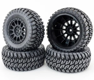 Team Associated Trophy Rat ProSC10 Short Course 12mm vormontierte Räder Reifensatz - Bild 1 von 2