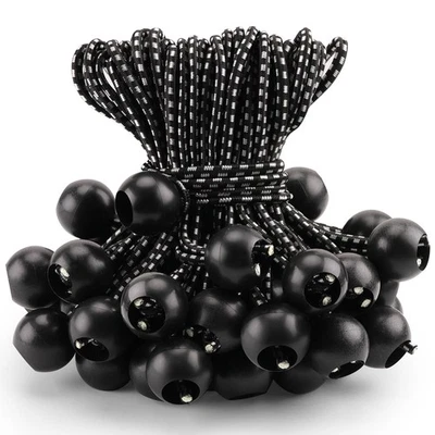 104 piezas Bolas elásticas Bungee Cordones 6" Toldo Lona Atar Correas Portátil Duradero Foto 1 de 4