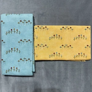 The Treehouse Club Sweetwater Moda Fabrics Blue Floral 42”x36”/Yellow 42”x18” - Picture 1 of 7