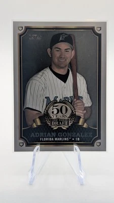 2014 TOPPS ADRIAN GONZALEZ FLORIDA MARLINS BASEBALL CARD 50 YEARS OF THE DRAFT # - Image 1 of 3